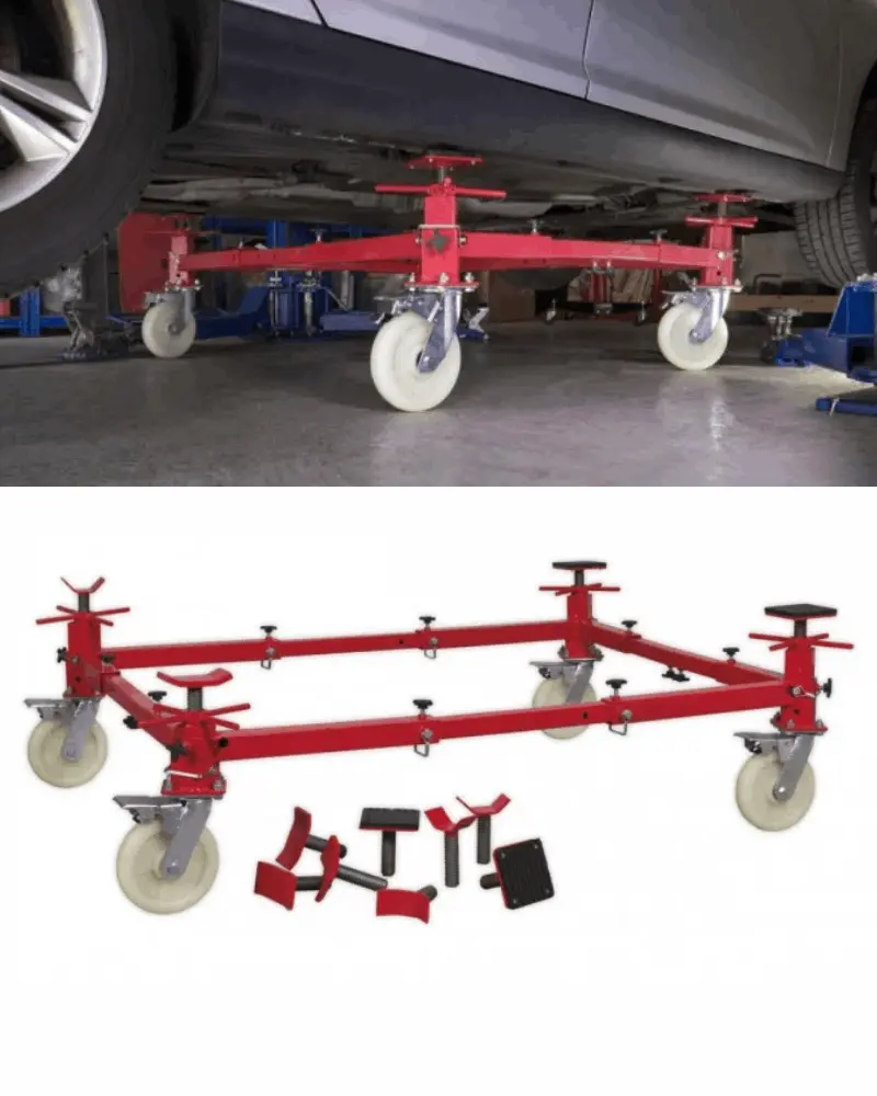 Damage Car Moving Trolley